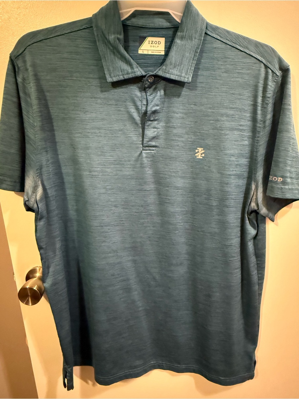 Izod Men's Teal  Performance Polo